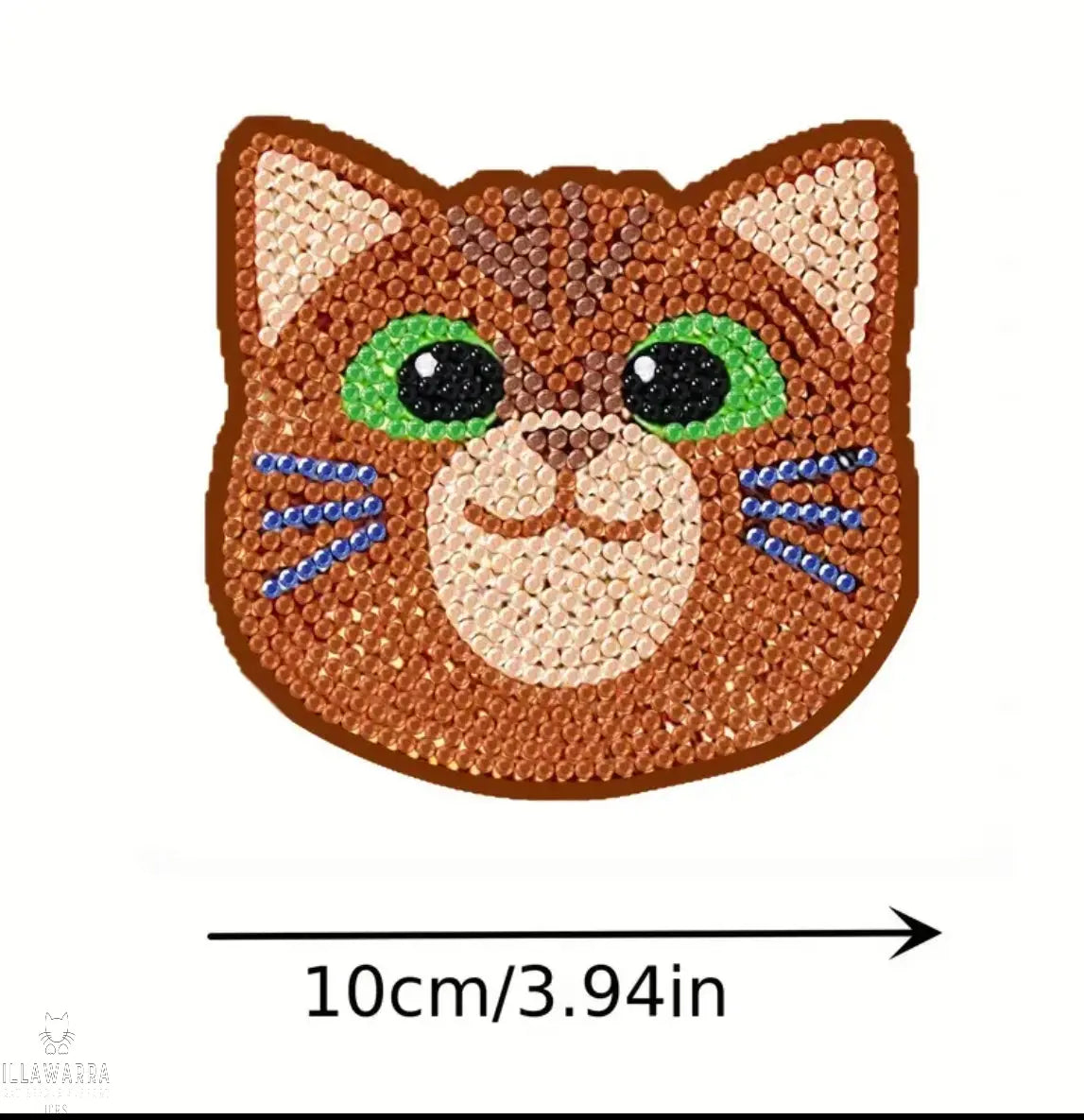 10pcs Diamond Painting Coasters Set - Cat Theme Illawarra Cat Rescue Support Shop