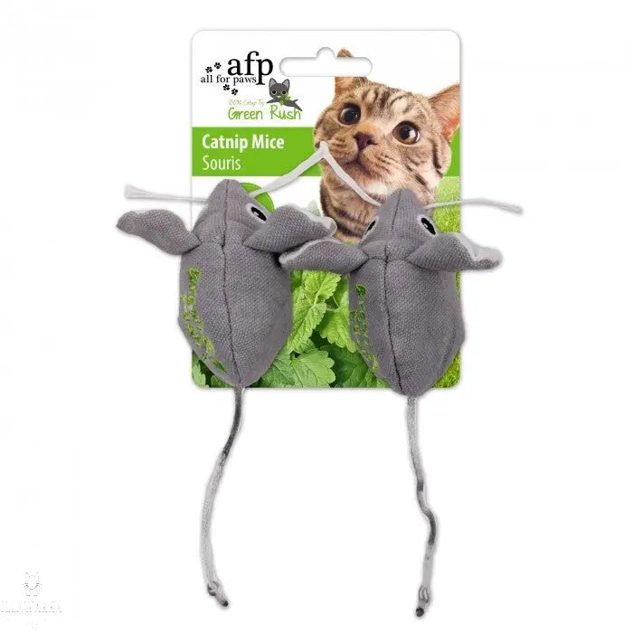 All For Paws Green Rush Catnip Mice All For Paws