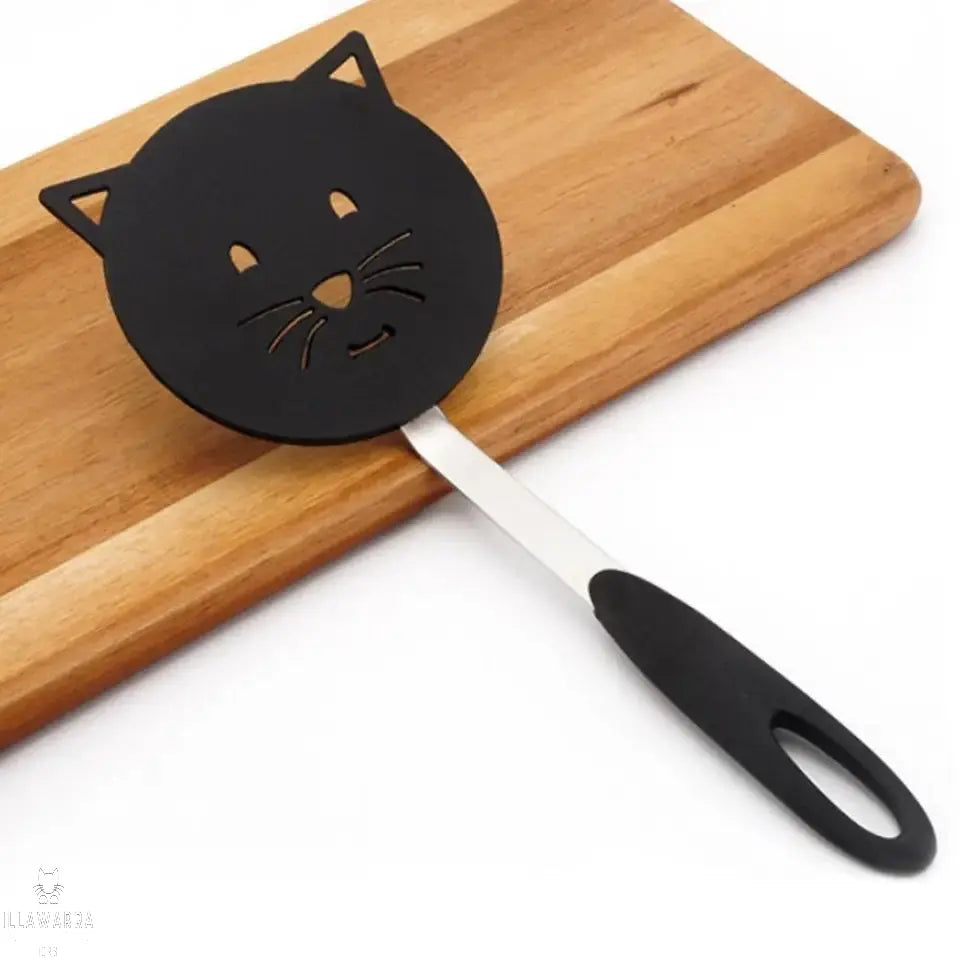 Black Cat Themed Spatula Illawarra Cat Rescue Support