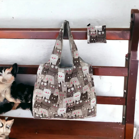 Cat Pattern Eco-Friendly Bag Illawarra Cat Rescue Support