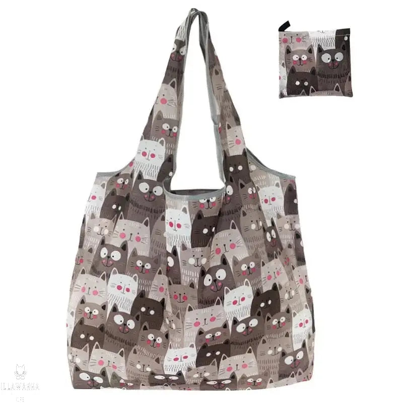 Cat Pattern Eco-Friendly Bag Illawarra Cat Rescue Support