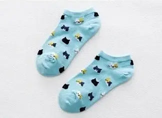 Cat Themed Socks Aus (Size 6-9) Stretch Illawarra Cat Rescue Support Shop