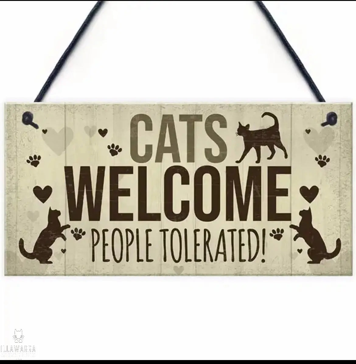 Cats Welcome Sign Illawarra Cat Rescue Support Shop