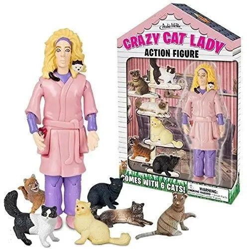 Crazy Cat Lady Action Figure Archie Mcphee