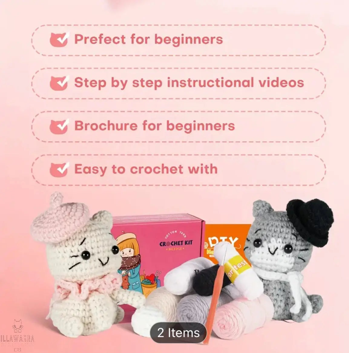 Cute Cat Crochet Kit Illawarra Cat Rescue Support Shop