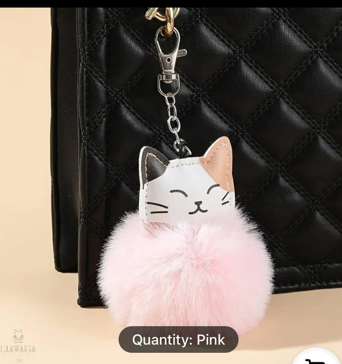 Cute Cat Pom Pom Key Ring Illawarra Cat Rescue Support Shop