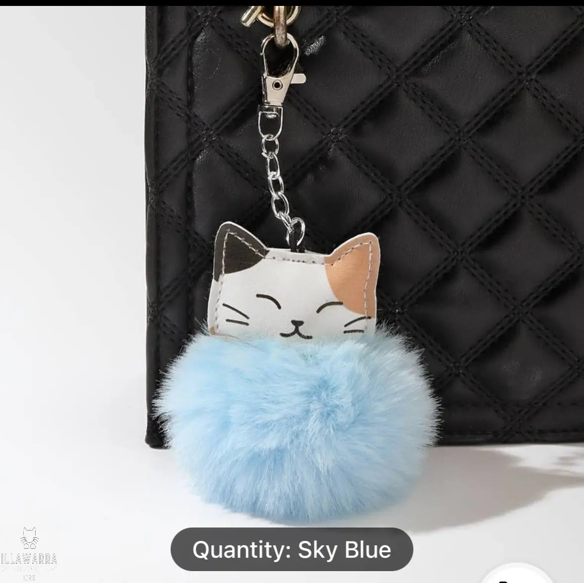 Cute Cat Pom Pom Key Ring Illawarra Cat Rescue Support Shop