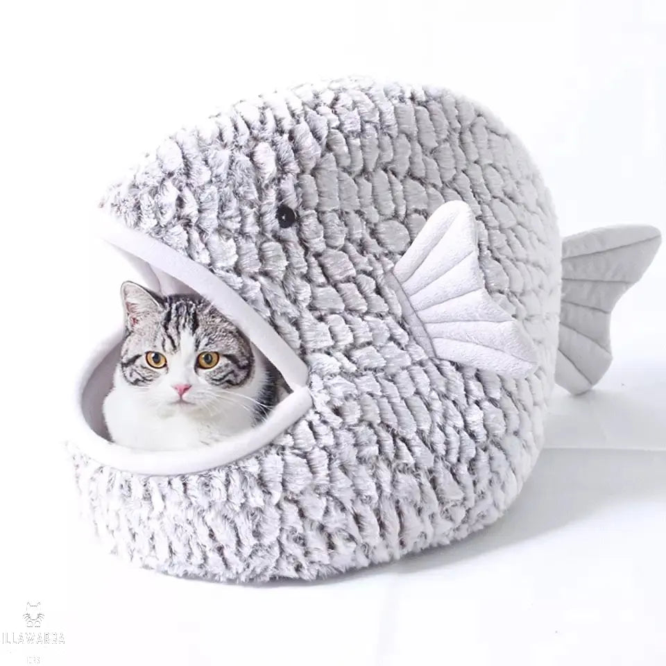 Fish Shaped Cat Bed-Large Illawarra Cat Rescue Support