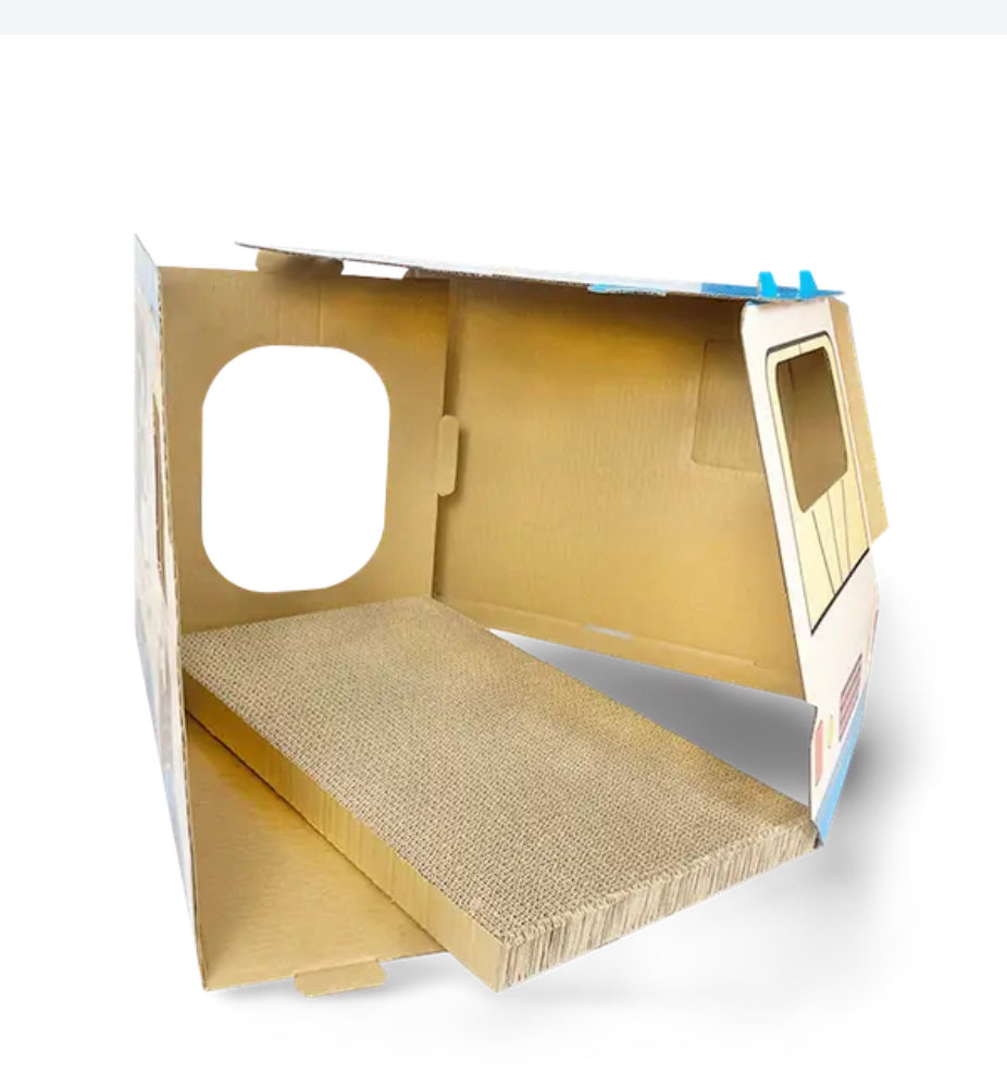 ZODIAC Cat Scratcher-Ice Cream Van- Blue