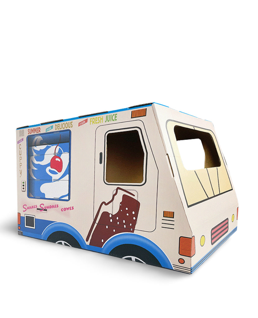 ZODIAC Cat Scratcher-Ice Cream Van- Blue