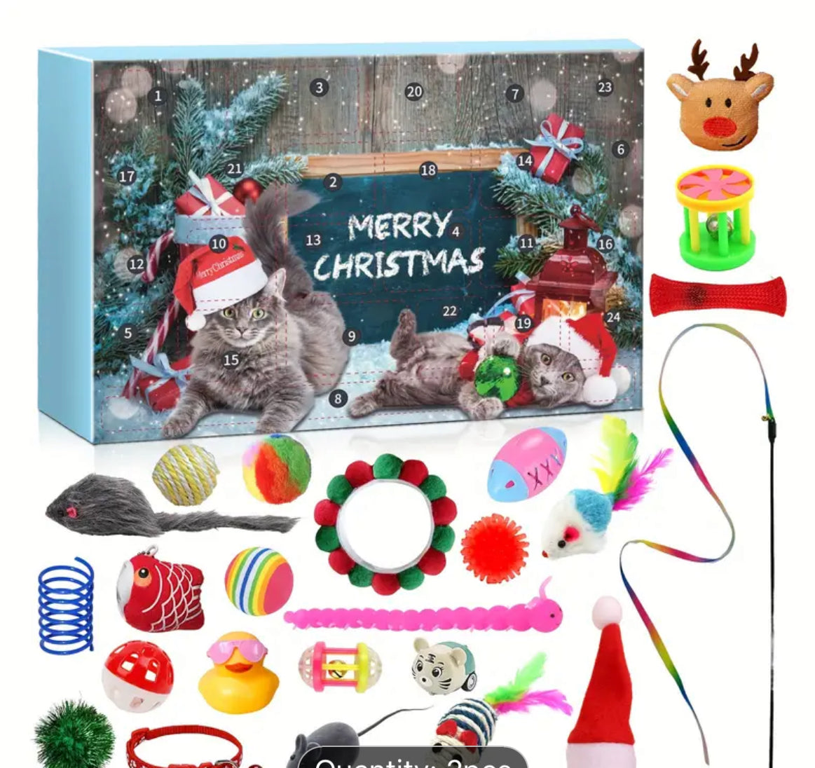 Christmas Cat Toy Advent Calendar