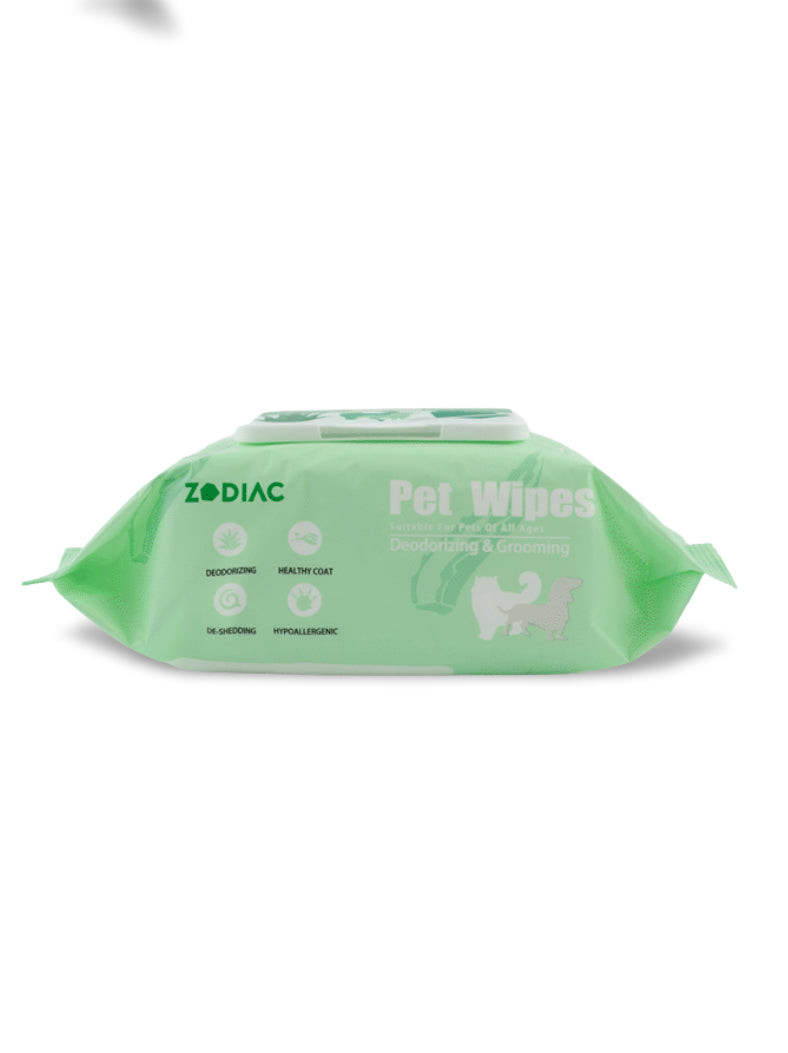 ZODIAC Green Tea Pet Wipes 100 Pcs/Bag