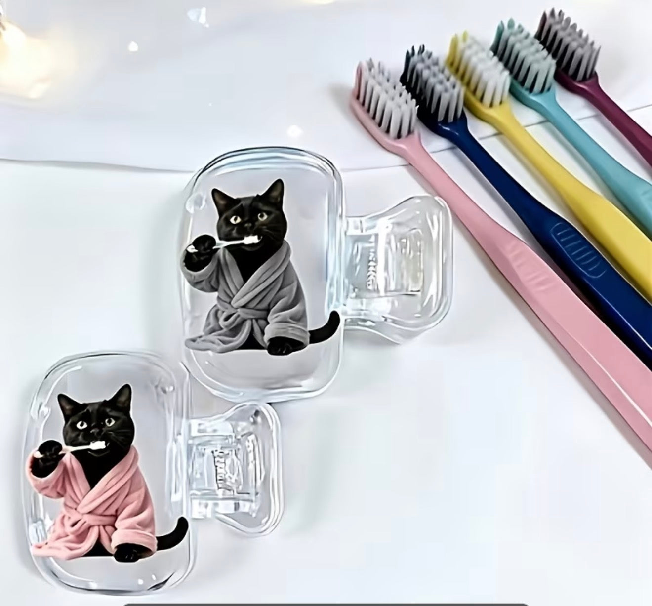 Set of 4 Toothbrush Head Covers