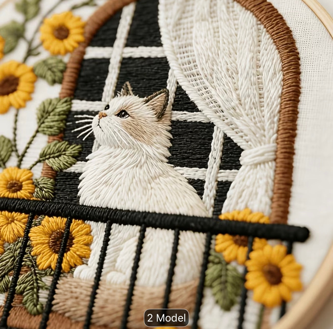 Embroidery DIY Cat Themed Kit