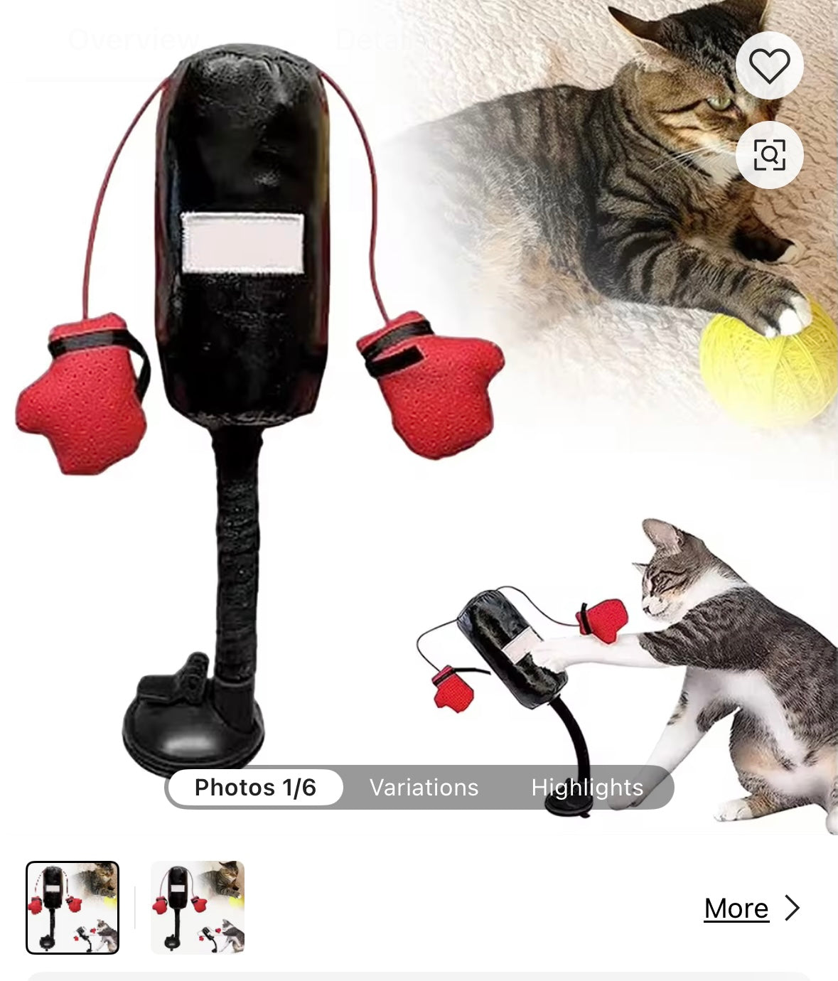 Cat Boxing Bag Toy