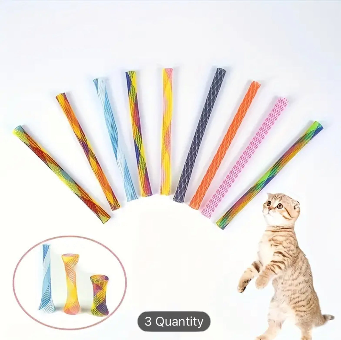 Cat Tube Interactive Toys- 10 Pack