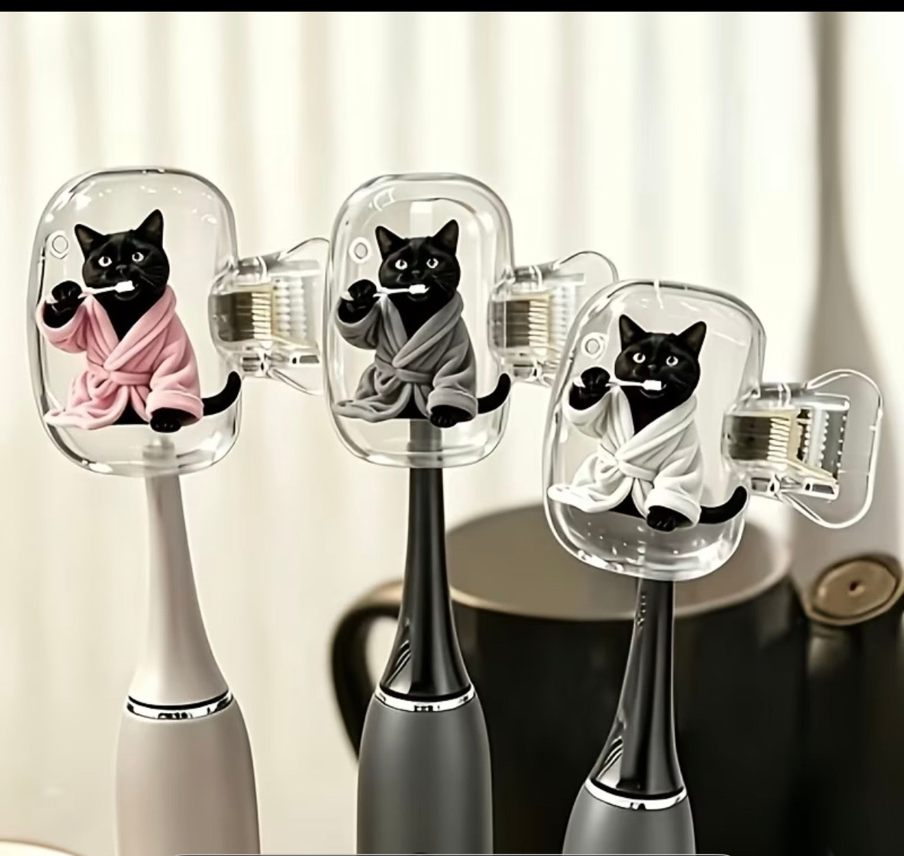 Set of 4 Toothbrush Head Covers