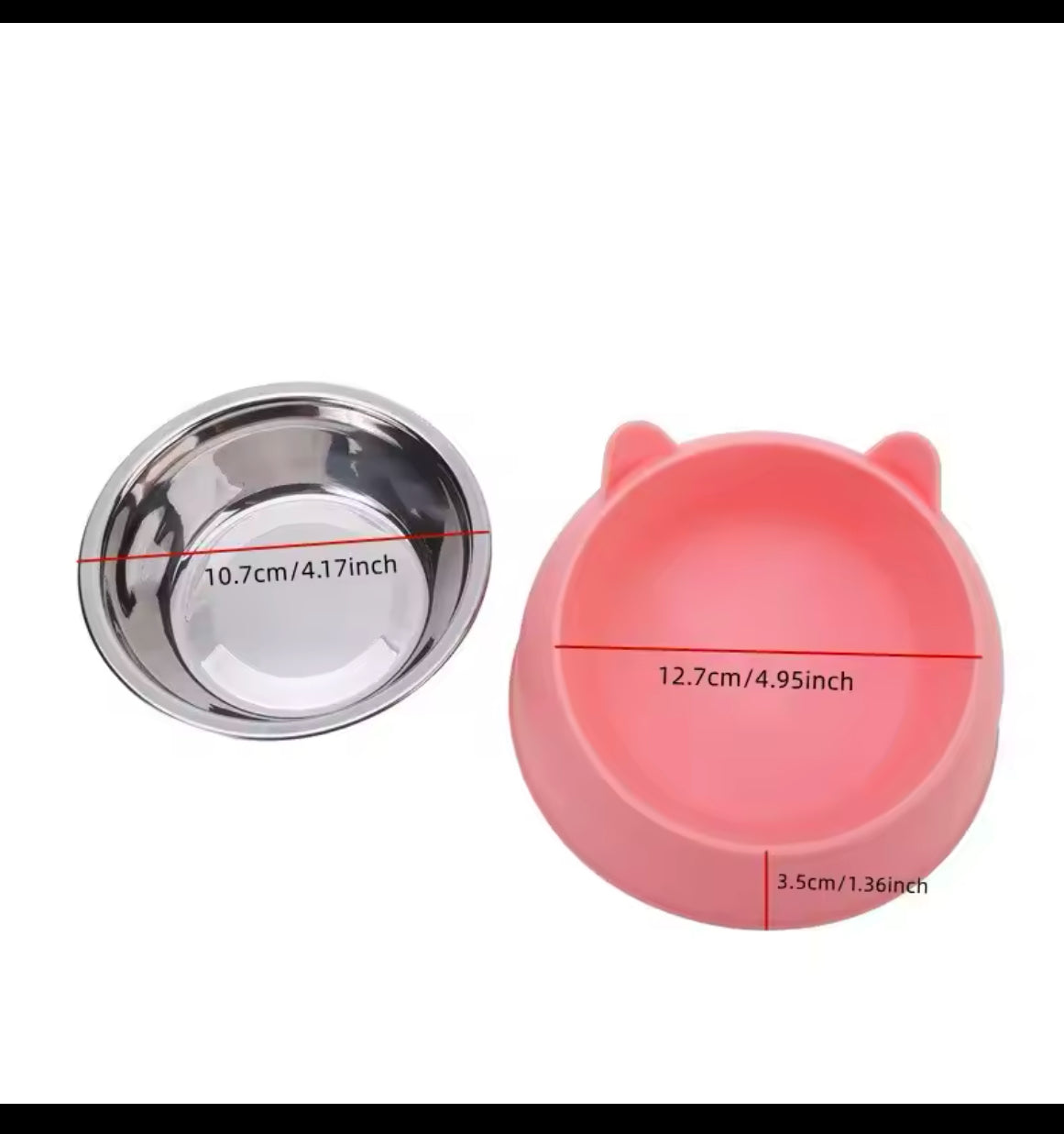 Stainless Steel Raised Bowl - White - SMALL - Illawarra Cat Rescue Support Shop