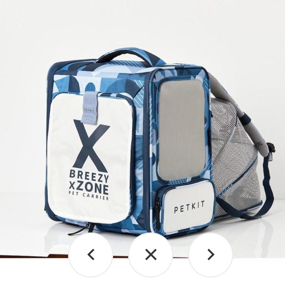 Petkit 43cm Breezy Xzone Pet Dog/Cat Carrier Travel Portable Carry Bag Blue