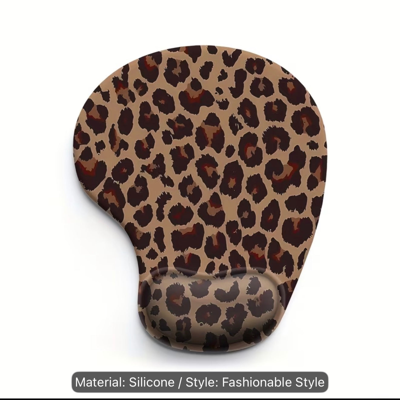 Leopard Print Ergonomic Mouse Pad
