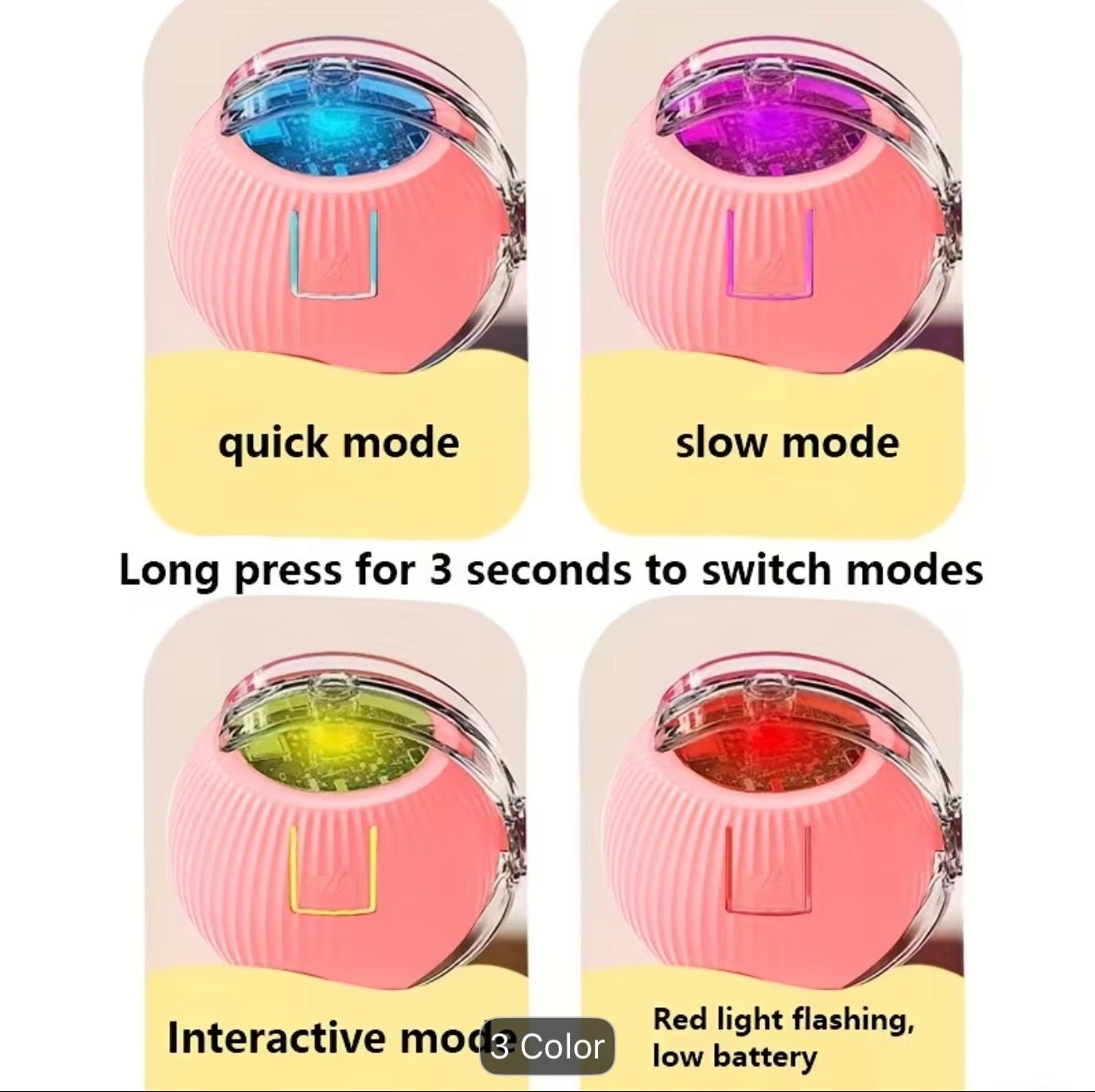 USB Automatic Rolling Cat Ball Toy