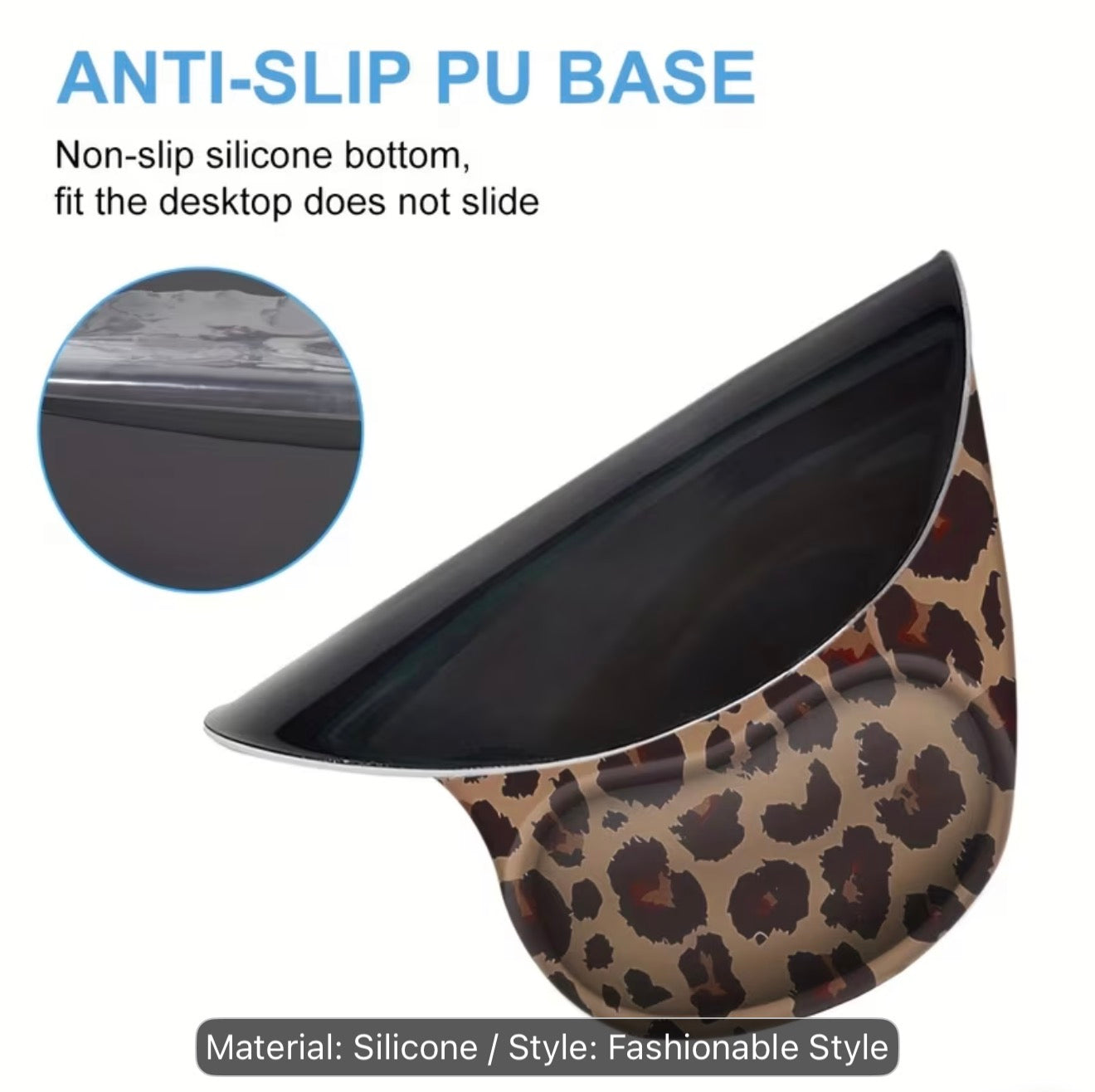 Leopard Print Ergonomic Mouse Pad