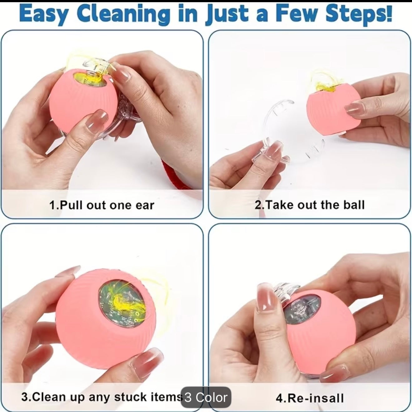 USB Automatic Rolling Cat Ball Toy