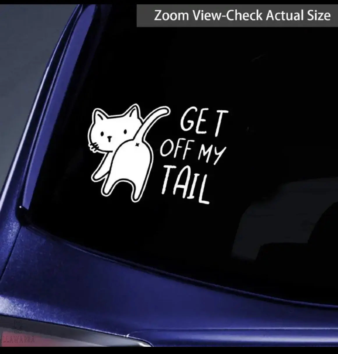 Get Off My Tail Sticker Illawarra Cat Rescue Support Shop