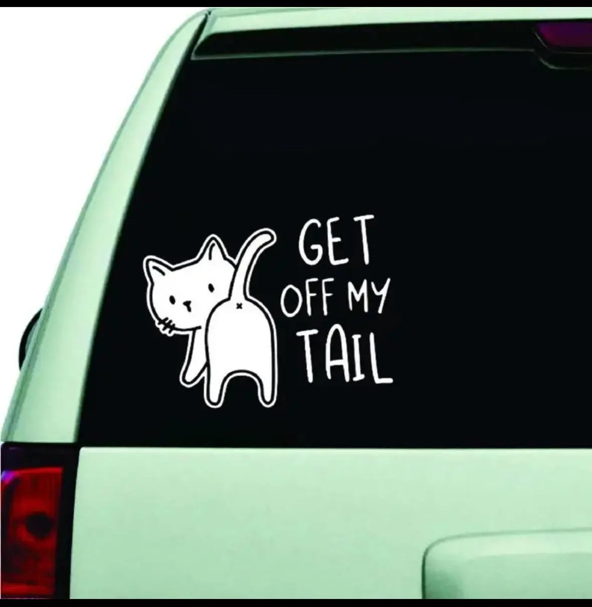 Get Off My Tail Sticker Illawarra Cat Rescue Support Shop