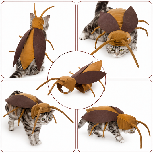Cockroach Costume for Cats