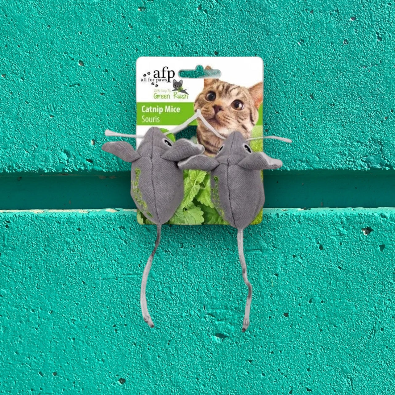 All For Paws Green Rush Catnip Mice