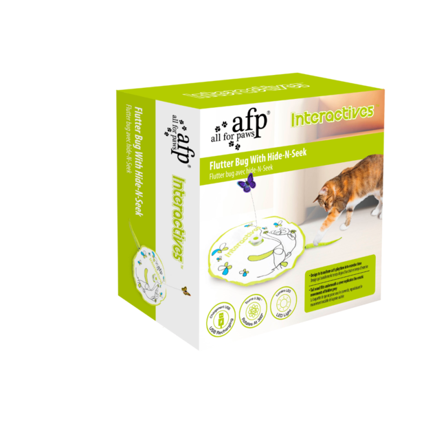 ALL FOR PAWS Afp Interactive's Flutter Bug Hide N Seek Cat Toy