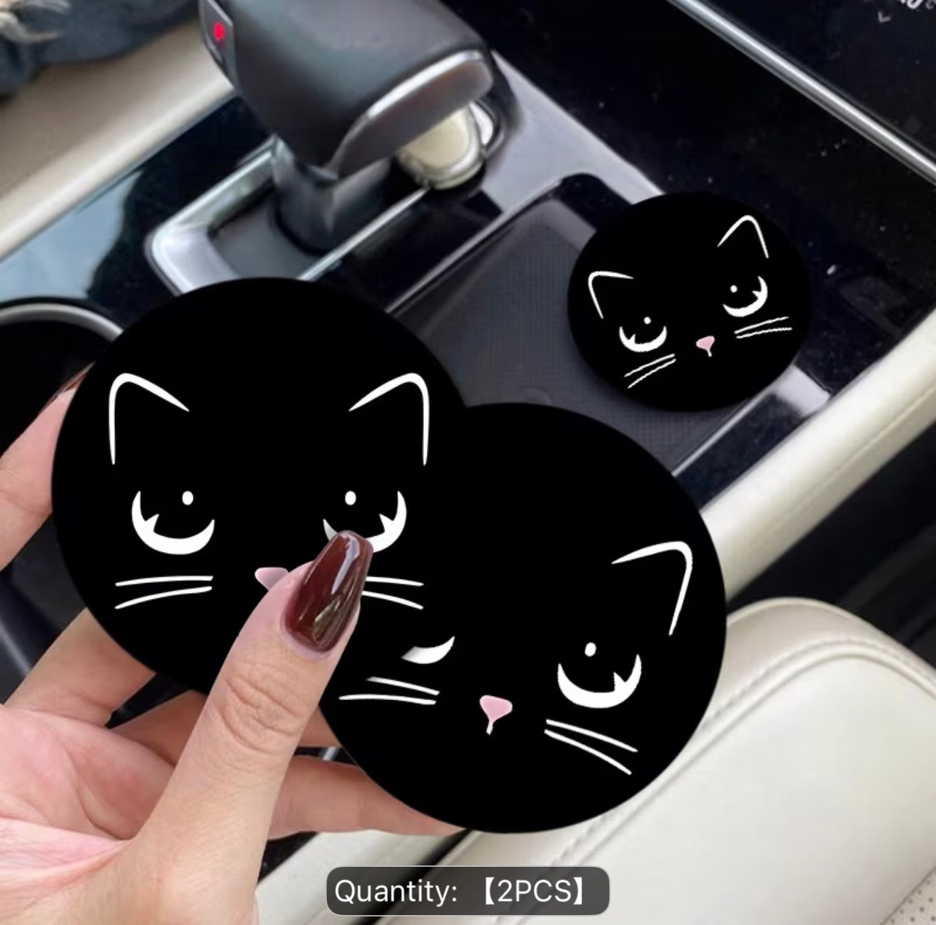 Car Cup Holder Coasters 2pcs