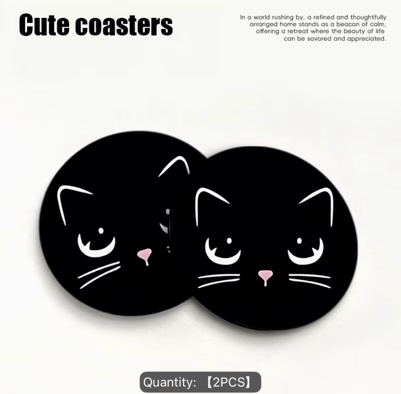 Car Cup Holder Coasters 2pcs