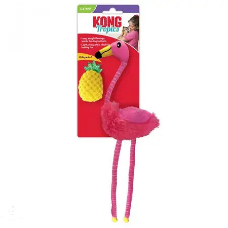 KONG Tropics Flamingo Cat Toy Kong