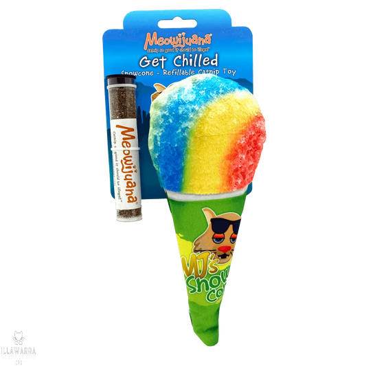 REDUCED - Get Chilled Catnip Refillable Snow Cone Cat Toy Meowijuana
