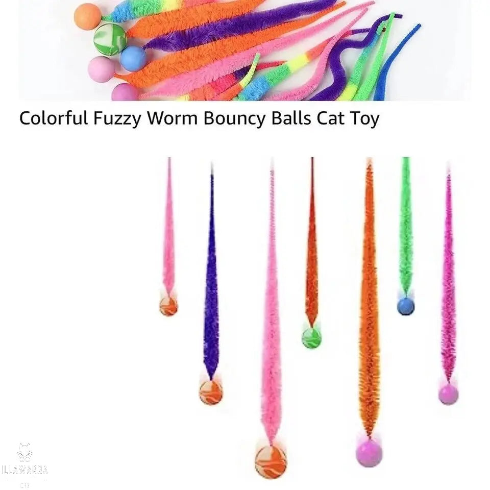 Rainbow Worm Ball Toy Illawarra Cat Rescue Support Shop