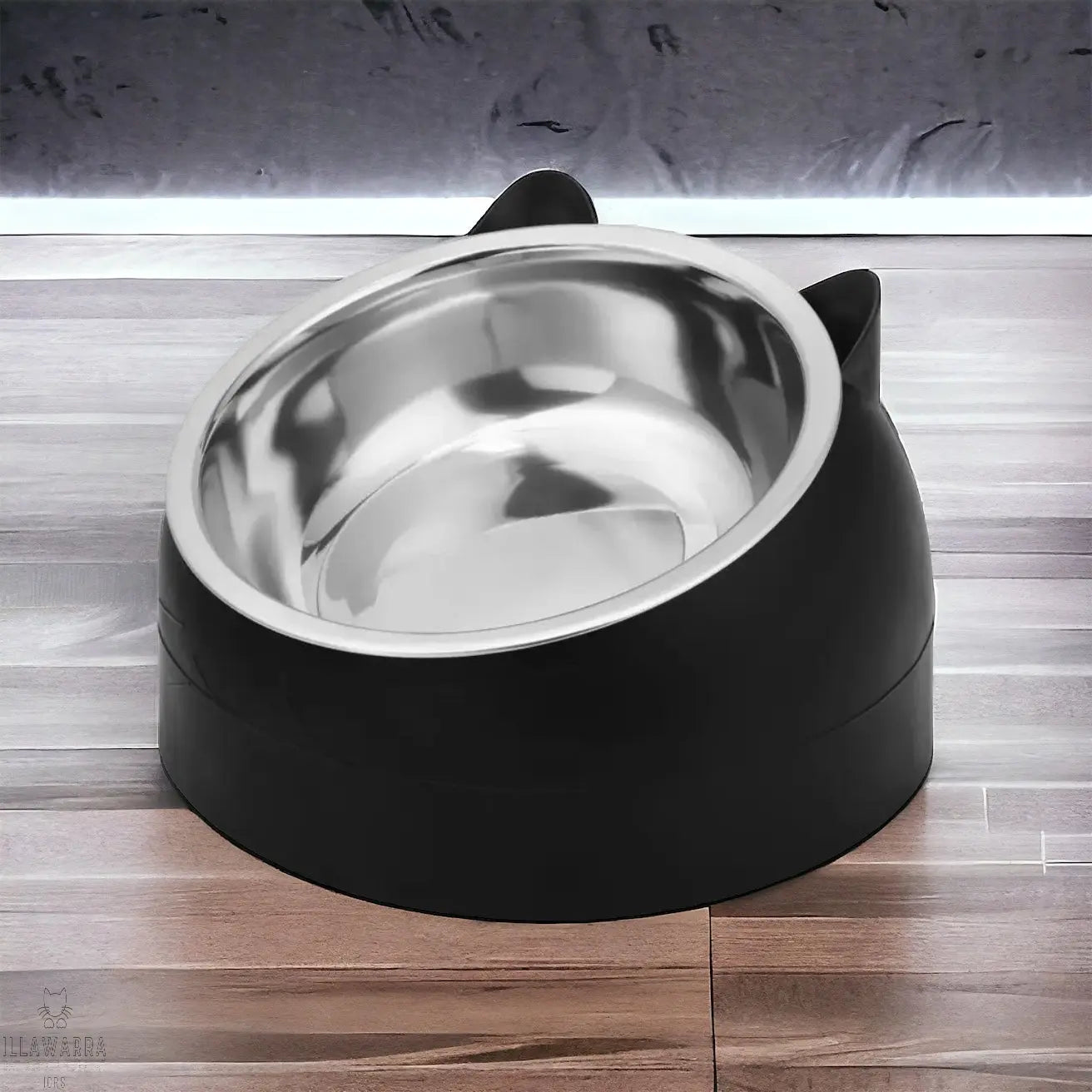 Stainless Steel Raised Bowl - white Illawarra Cat Rescue Support Shop