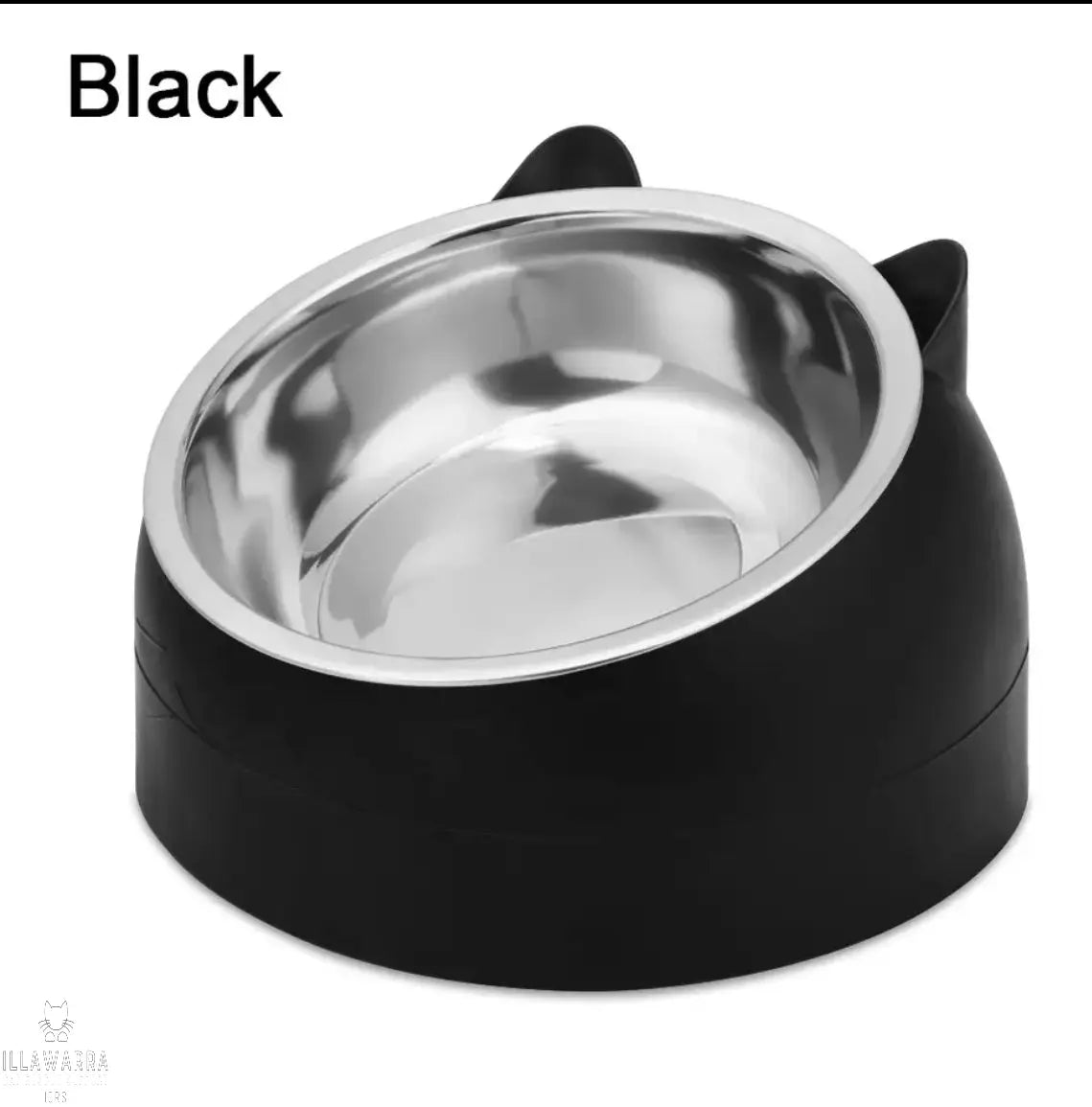 Stainless Steel Raised Bowl - white Illawarra Cat Rescue Support Shop