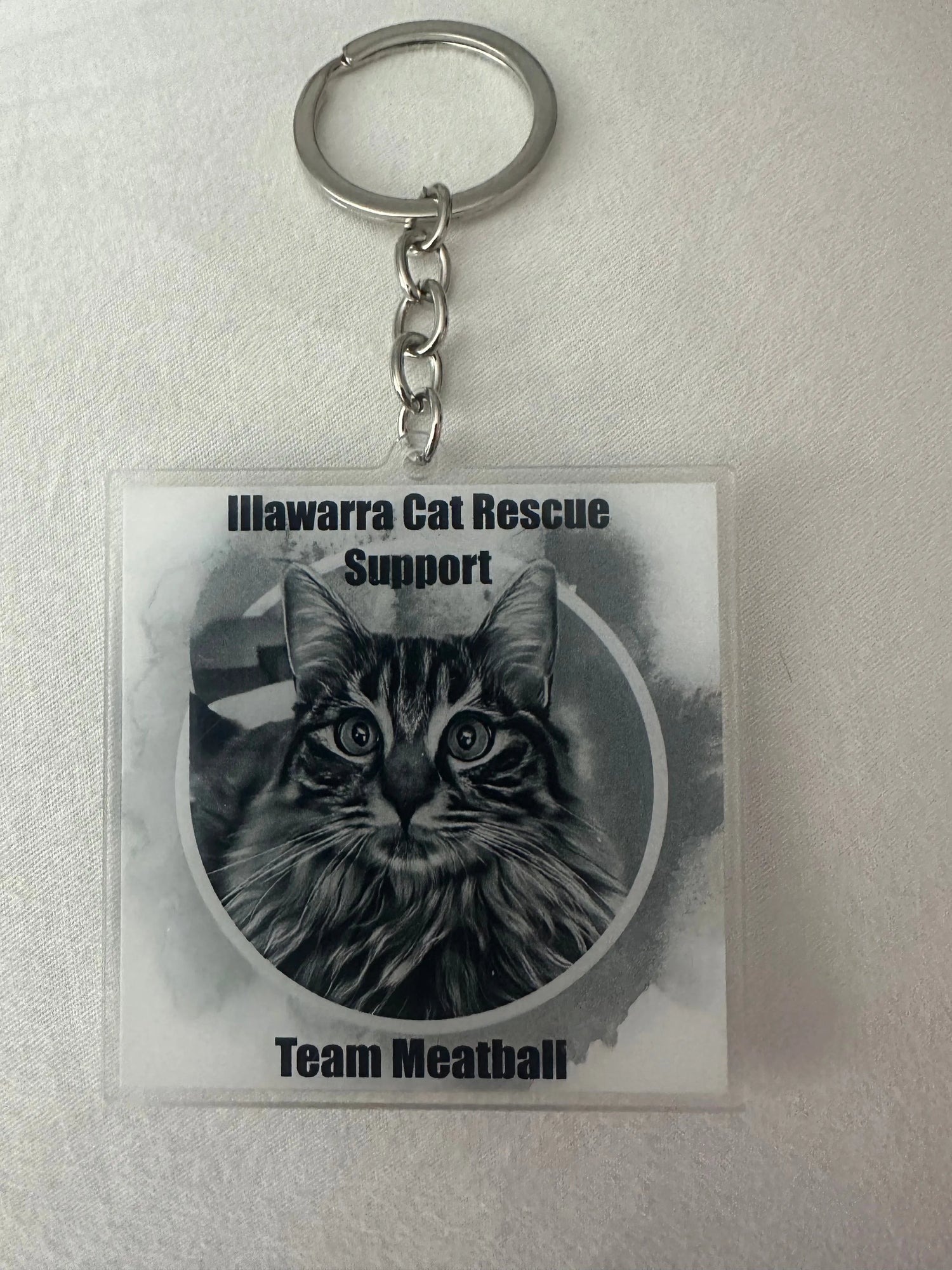 Supporters Key Ring Illawarra Cat Rescue Support Shop