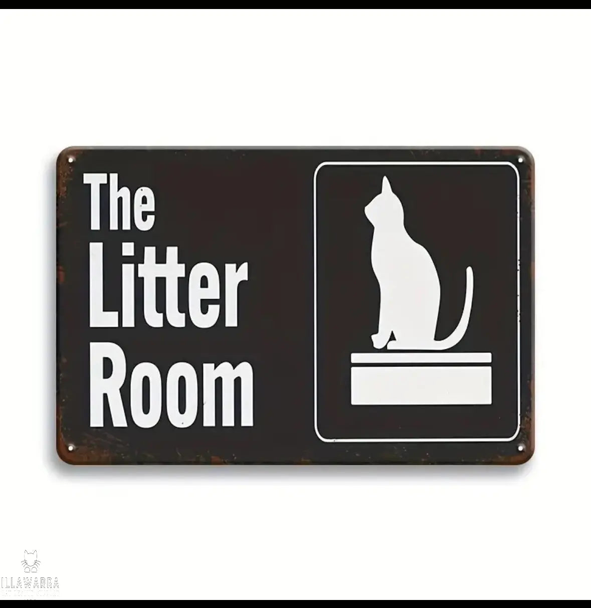 The Litter Room Metal Sign Illawarra Cat Rescue Support Shop