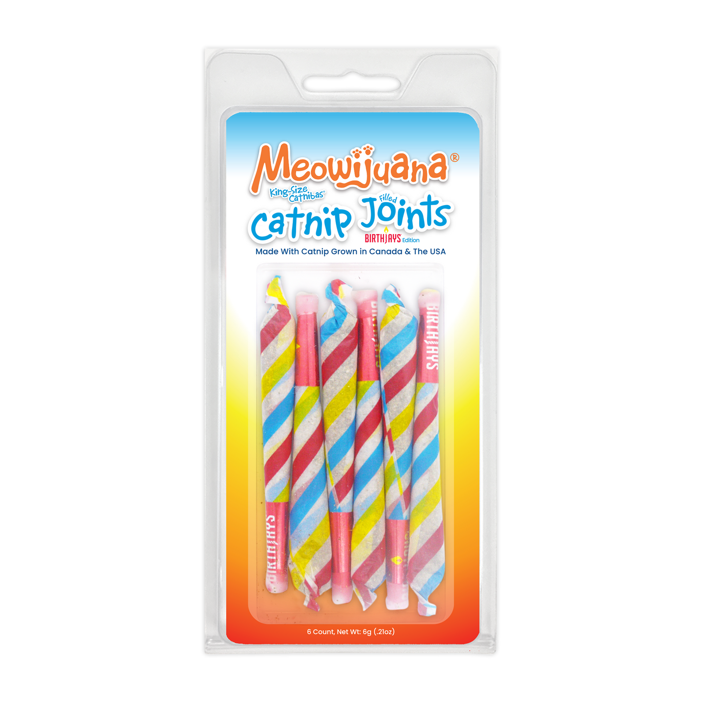Meowijuana® Birthjays™ - Party Sized Catnip Joints - Illawarra Cat Rescue Support Shop